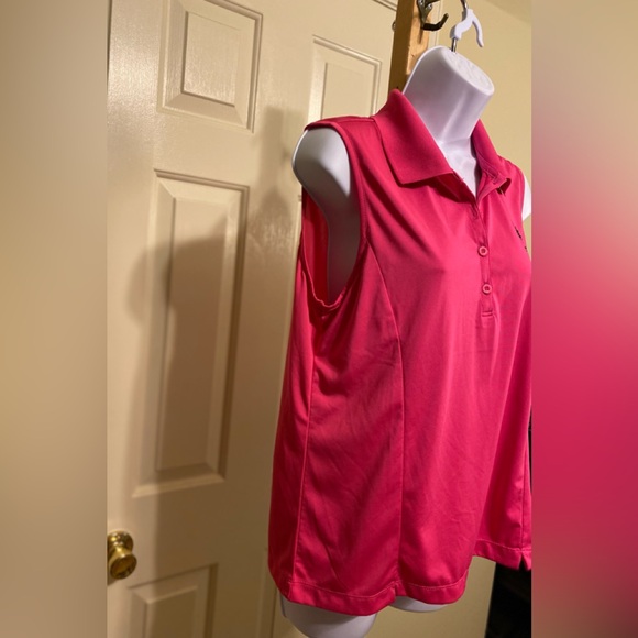 NWOT E.P. Pro - Tour Tech pink sleeveless stretch sport top, Size: L - Picture 3 of 6